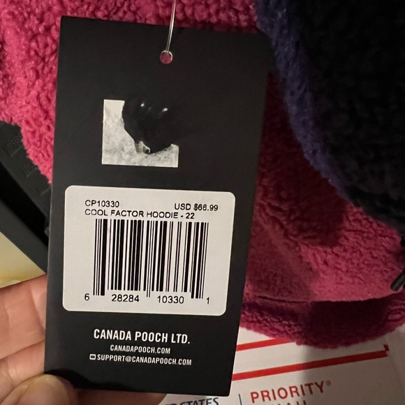 🆕 CANADA POOCH SHERPA “COOL FACTOR HOODIE” DOG COAT”NEW with TAGS - Picture 9 of 9